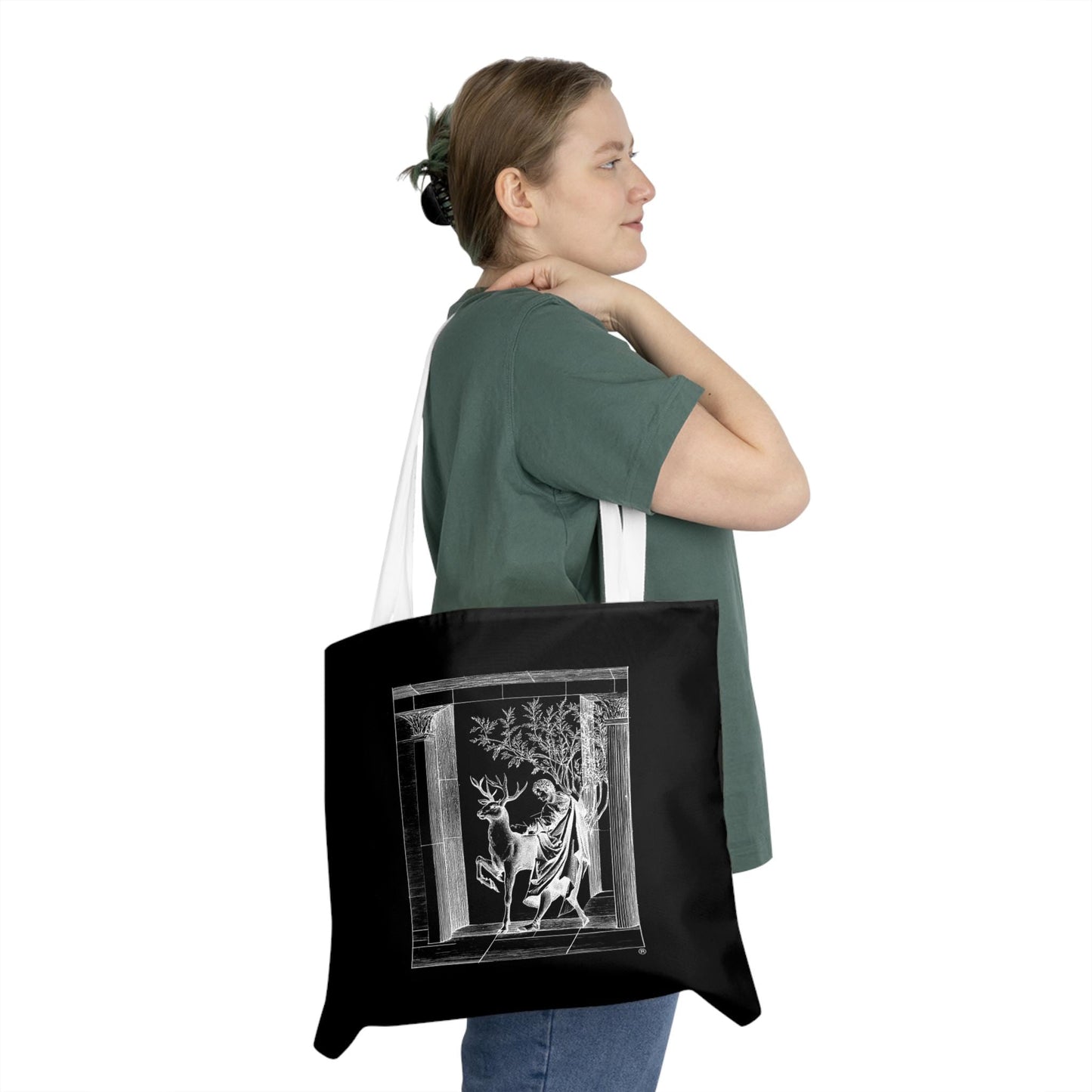 Entering the city, Shoulder Tote Bag, Fun Beach Bag, Eco-Friendly Shopping Tote, Gift for Ocean Lovers, Art Tote for Daily Use