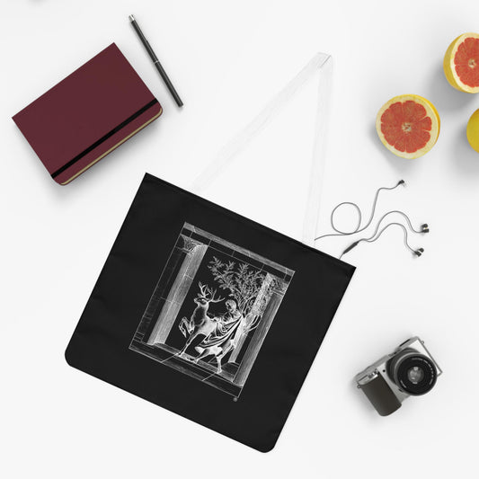 Entering the city, Shoulder Tote Bag, Fun Beach Bag, Eco-Friendly Shopping Tote, Gift for Ocean Lovers, Art Tote for Daily Use