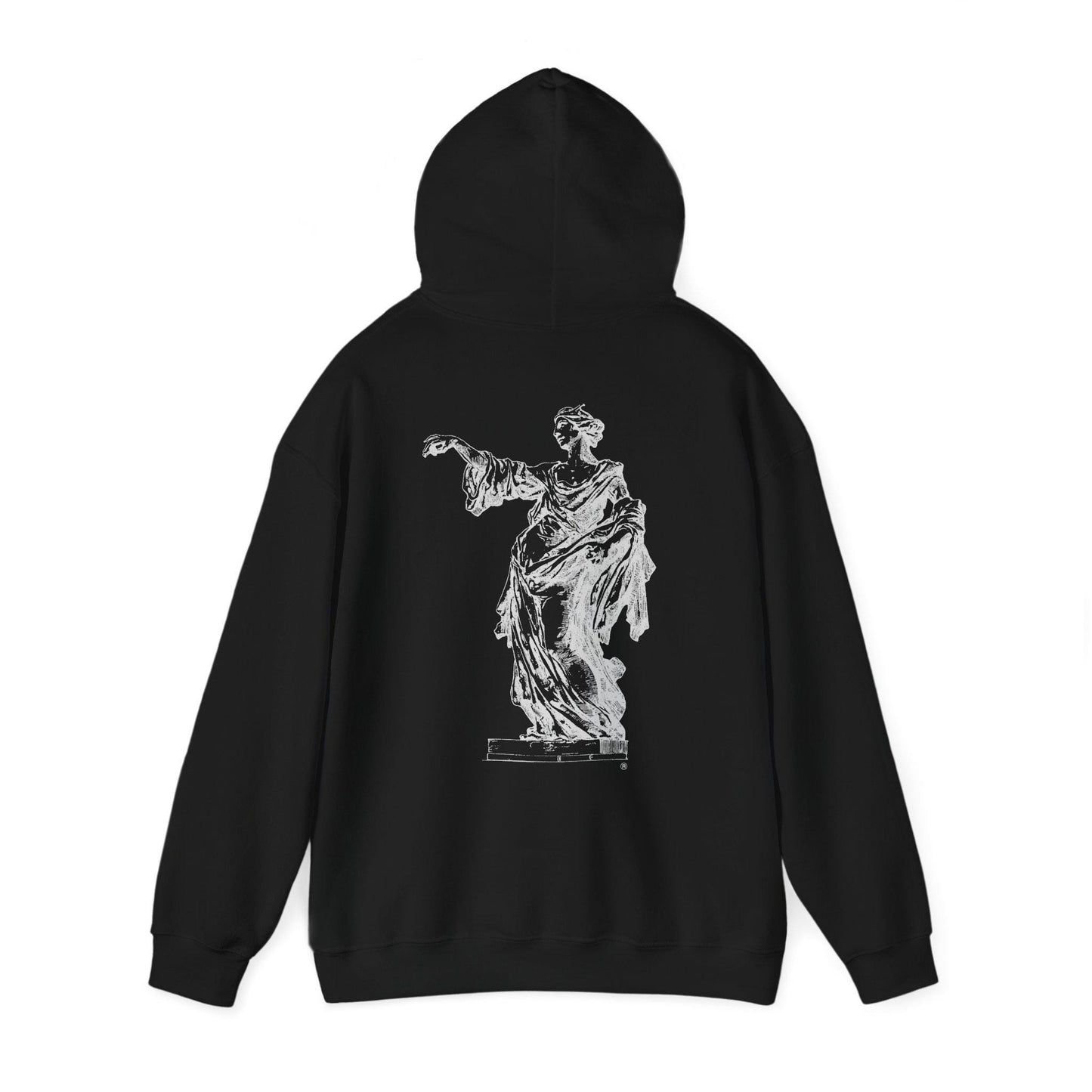 ANTIQUE LADY, Artistic Vintage Statue Hoodie, Unisex Heavy Blend Sweatshirt, Cozy Oversized Fashion, Perfect Gift for Art Lovers,
