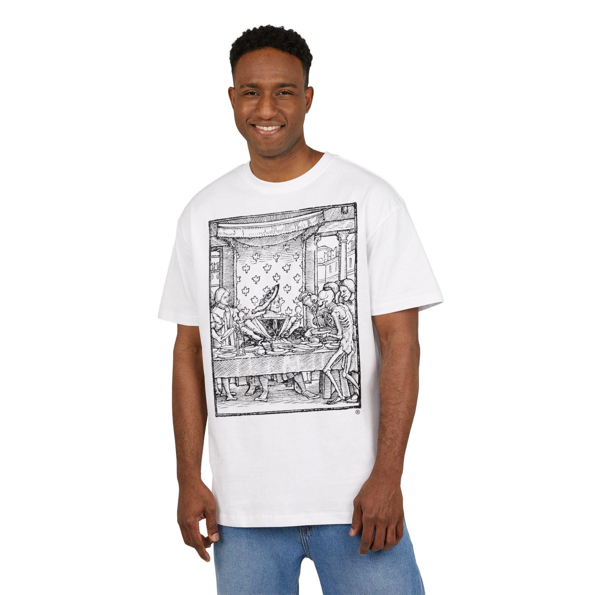 The King, Heavy Oversize Tee, Casual Streetwear, Art Tee, Unique Gift, Everyday Comfort, Halloween Apparel, Festival Wear