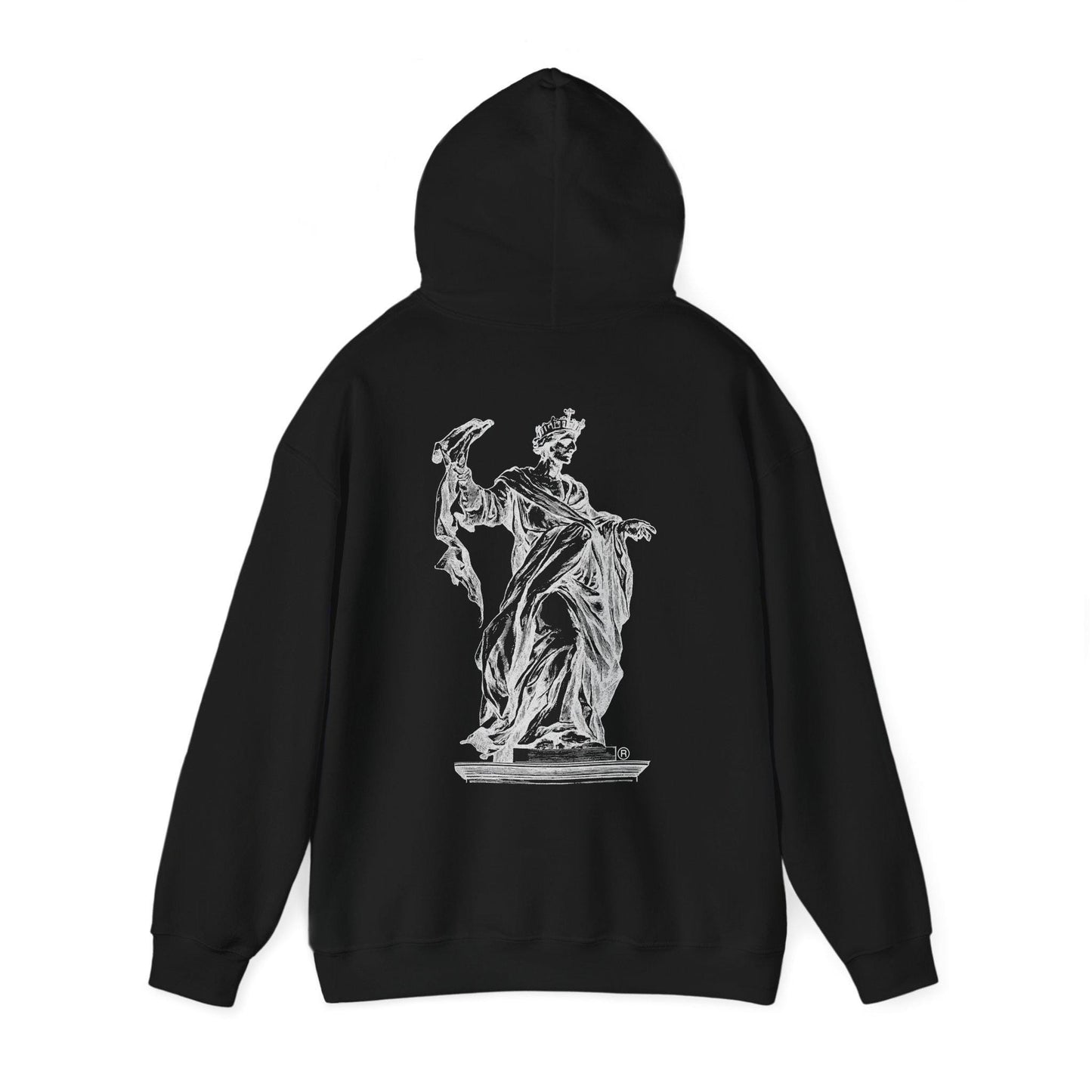 THE_KING, hoodie , Artistic Vintage Statue Hoodie, Unisex hoodie , Cozy Oversized Fashion, Perfect Gift for Art Lovers,