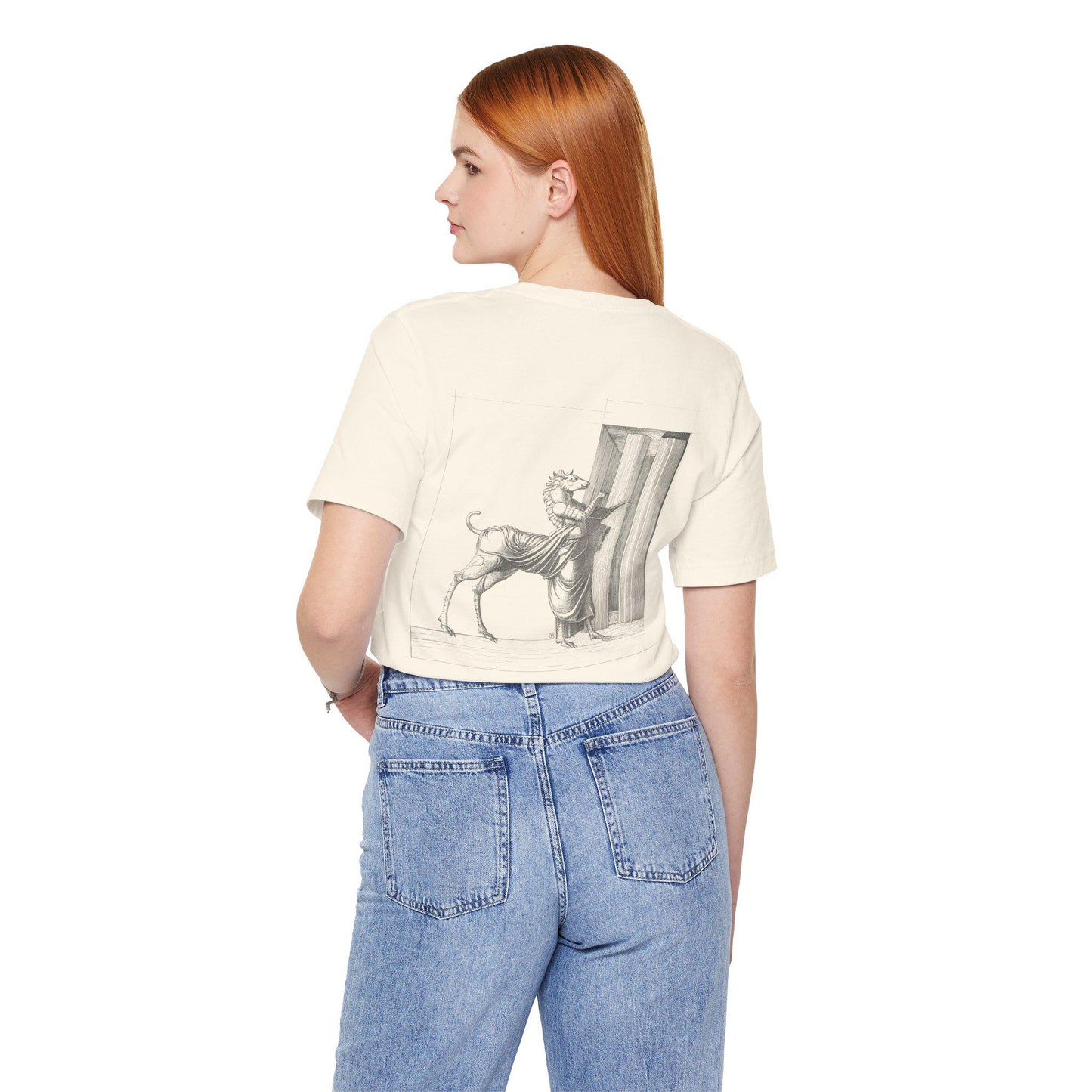 CENTAURUS, Vintage-Inspired Graphic Tee with Enchanting Illustration, Casual Wear, Art Lovers, Perfect for Summer Outings, Unique