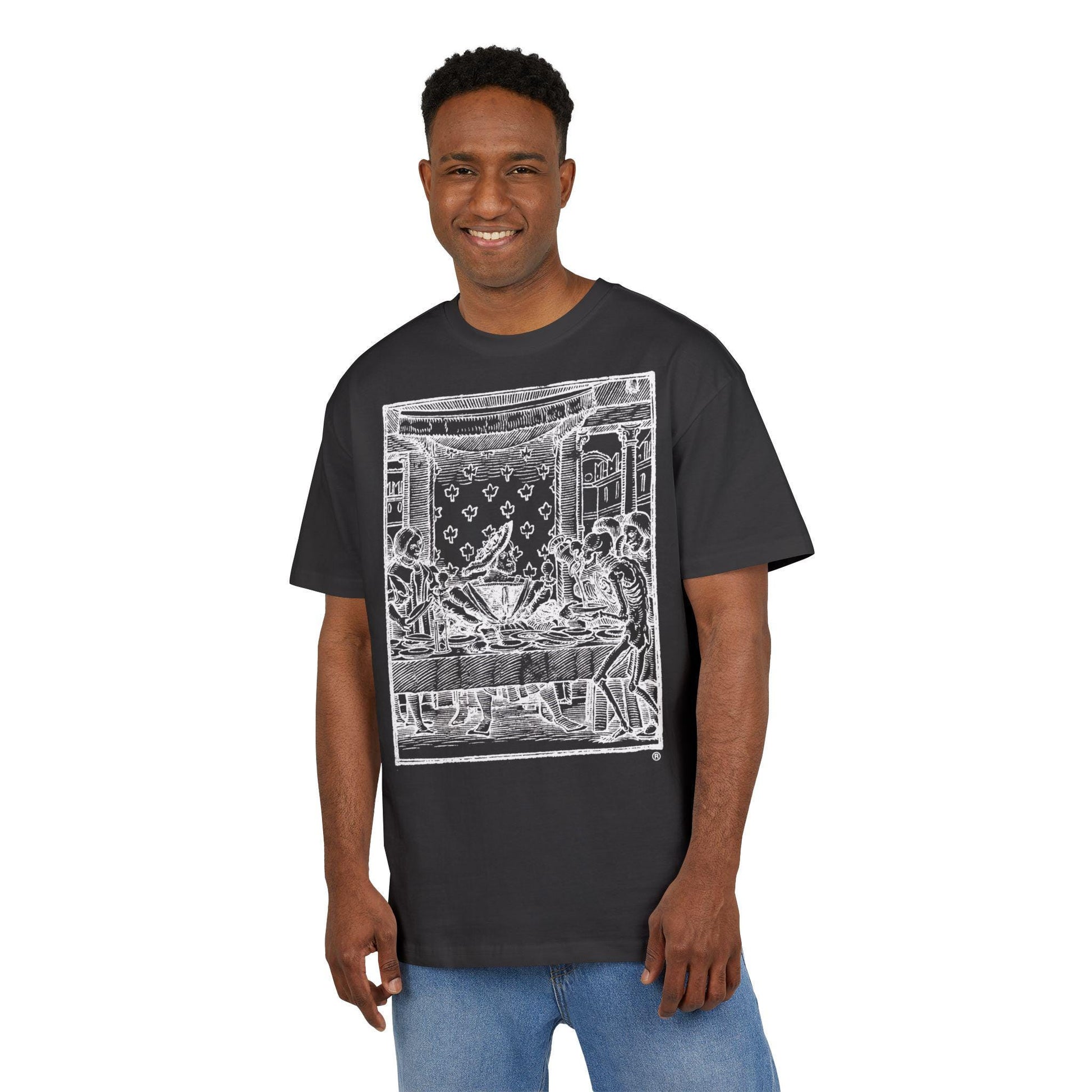 The King, Heavy Oversize Tee, Casual Streetwear, Art Tee, Unique Gift, Everyday Comfort, Halloween Apparel, Festival Wear