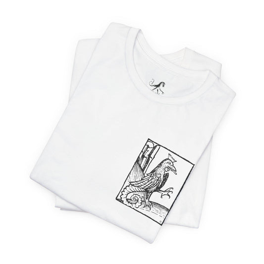 Le Cock, Vintage-Inspired Graphic Tee with Enchanting Illustration, Casual Wear, Art Lovers, Perfect for Summer Outings, Unique T-Shirt