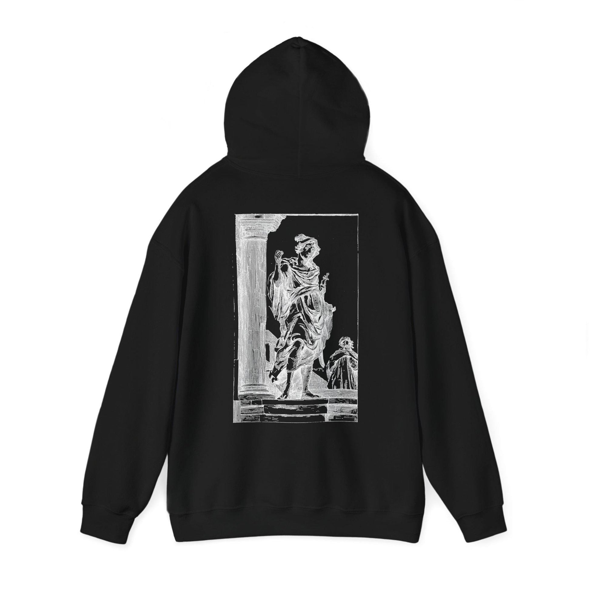 THE_ROMANS Unisex Hoodie Sweatshirt, Artistic Pullover Jumper for Creative Souls, Inktober Design, Cozy Ink Art Hoody, Graphic Print